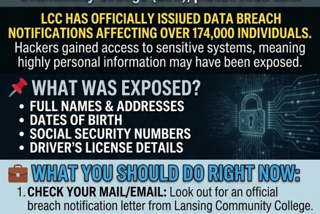 Lansing Community College Data Breach Alert 