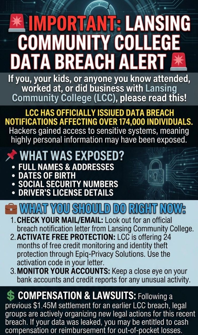 Lansing Community College Data Breach Alert 